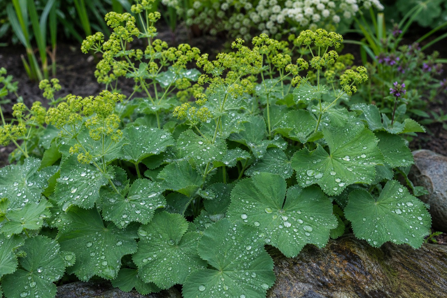 Lady's Mantle (Alchemilla mollis) identification photo