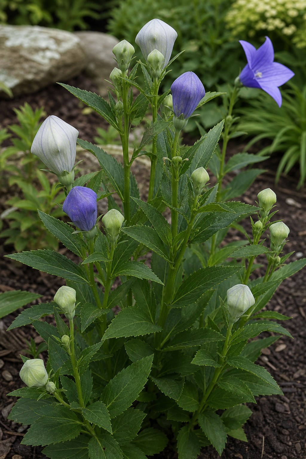 Balloon Flower (Platycodon grandiflorus) identification photo