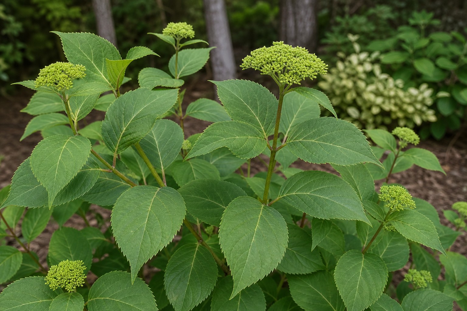 Smooth Hydrangea (Hydrangea arborescens) identification photo