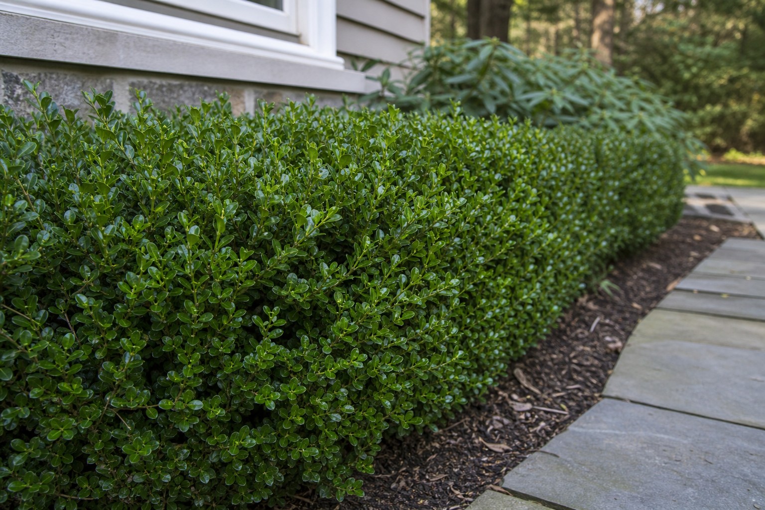 Common Boxwood (Buxus sempervirens) identification photo